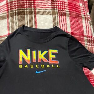 Nike Black T-Shirt with Vibrant Logo